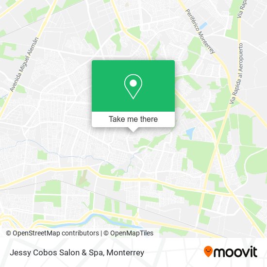 Mapa de Jessy Cobos Salon & Spa