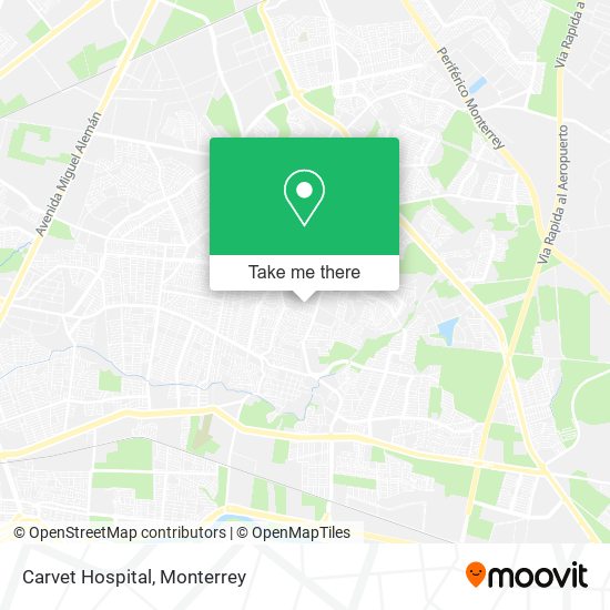 Carvet Hospital map