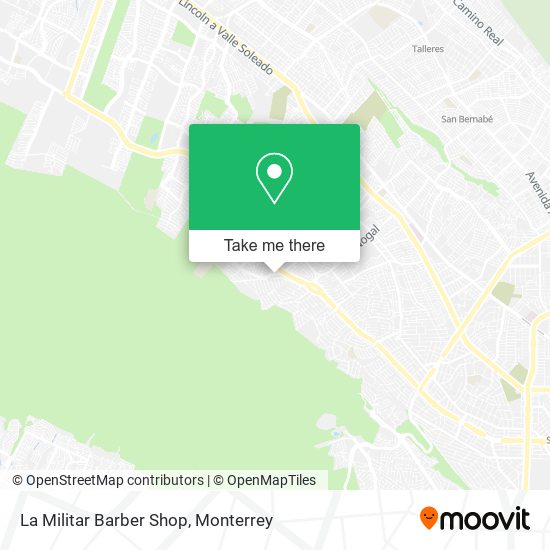 La Militar Barber Shop map