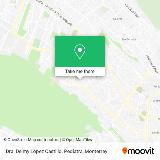 Dra. Delmy López Castillo. Pediatra map