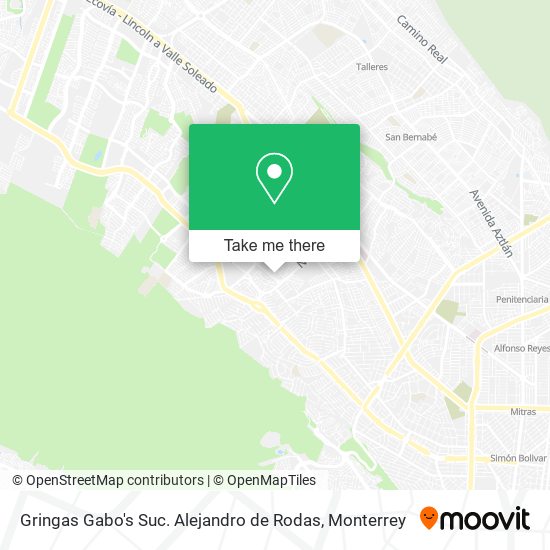 Gringas Gabo's Suc. Alejandro de Rodas map