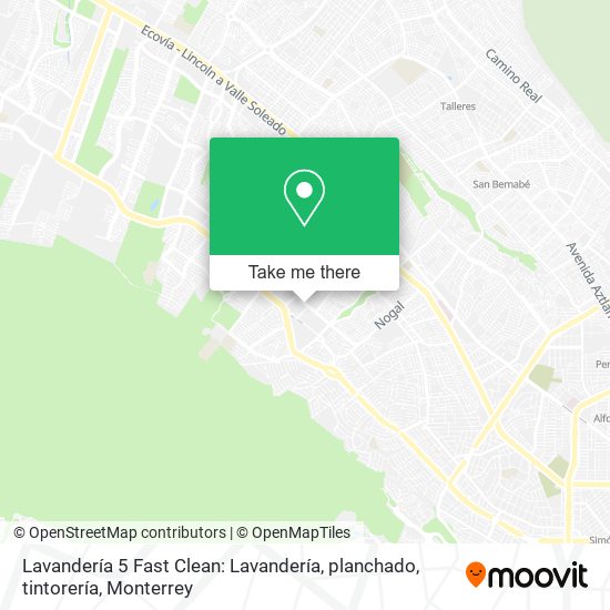 Lavandería 5 Fast Clean: Lavandería, planchado, tintorería map