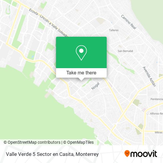 Valle Verde 5 Sector en Casita map