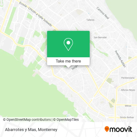 Abarrotes y Mas map