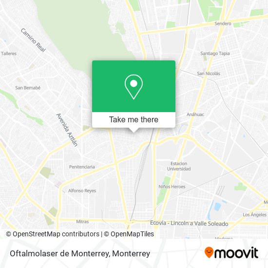 Mapa de Oftalmolaser de Monterrey