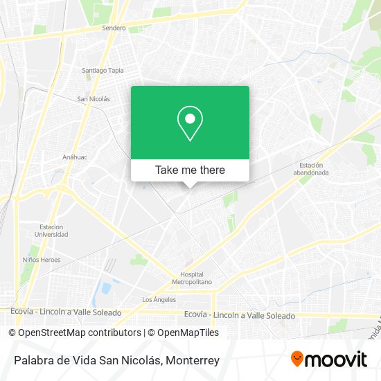 Palabra de Vida San Nicolás map