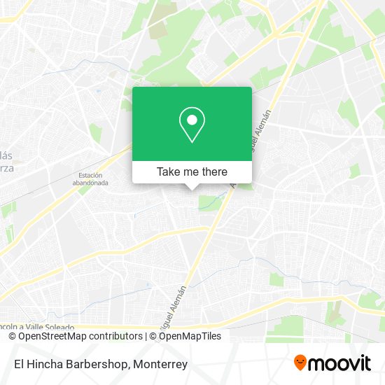 El Hincha Barbershop map