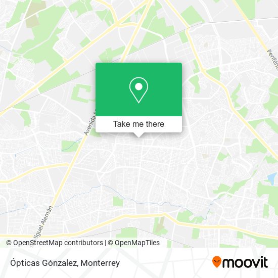 Mapa de Ópticas Gónzalez