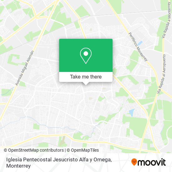 Iglesia Pentecostal Jesucristo Alfa y Omega map