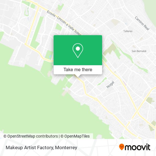 Makeup Artist Factory map