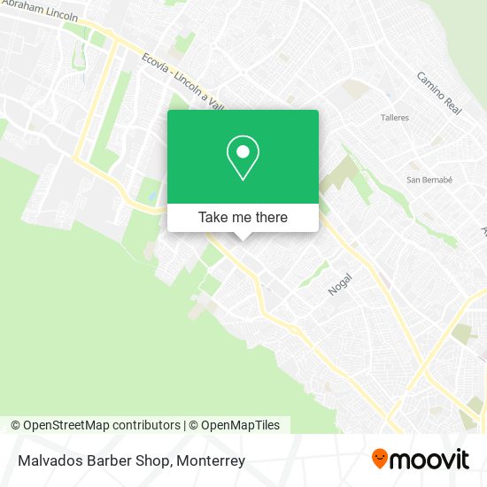 Malvados Barber Shop map