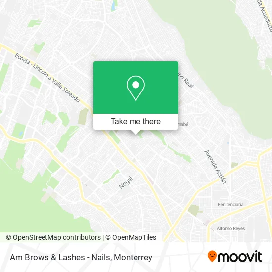 Am Brows & Lashes - Nails map