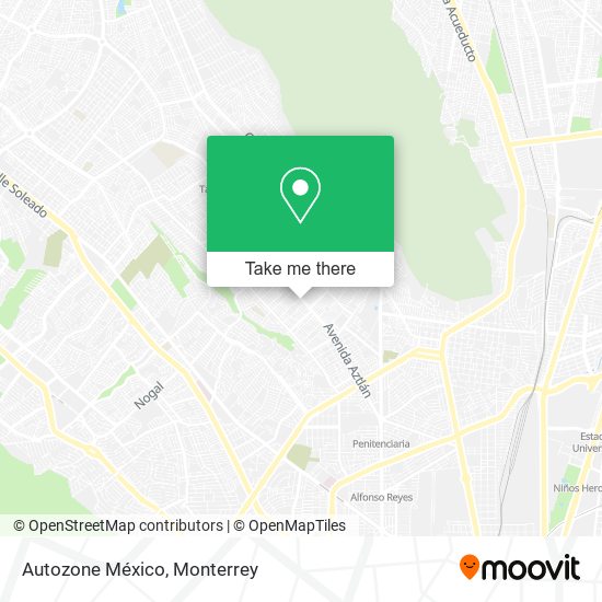 Autozone México map