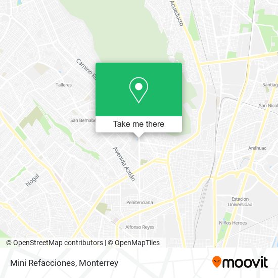 Mapa de Mini Refacciones