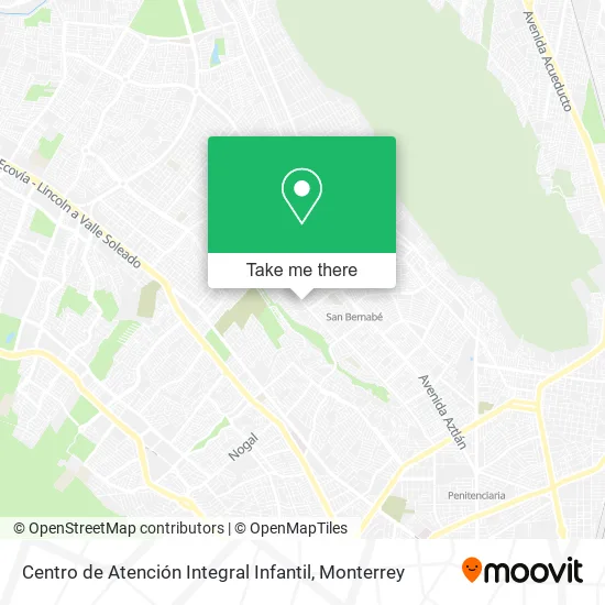 Mapa de Centro de Atención Integral Infantil