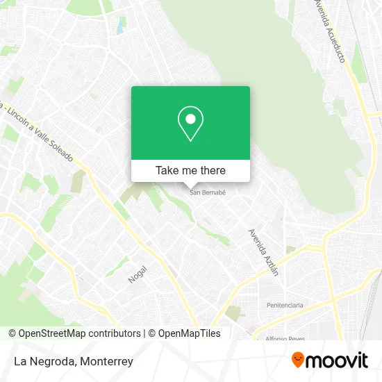 La Negroda map