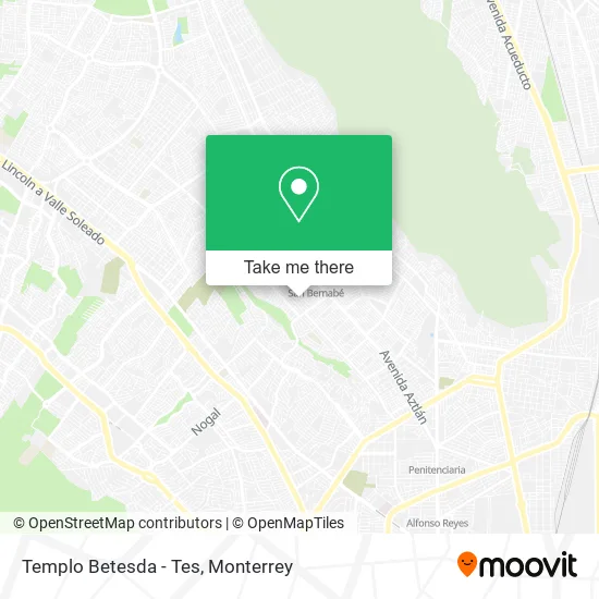 Templo Betesda - Tes map