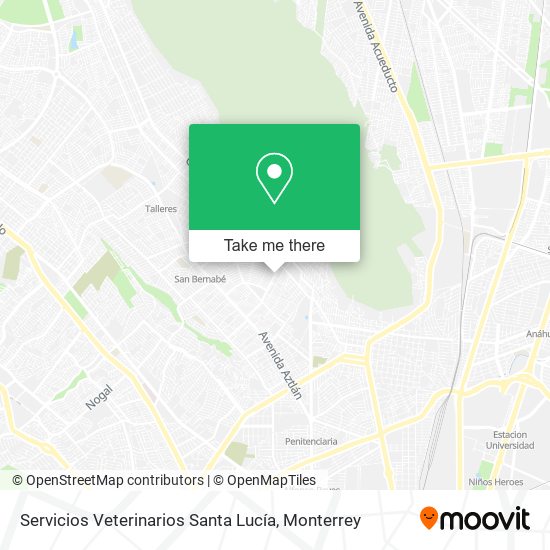 Servicios Veterinarios Santa Lucía map