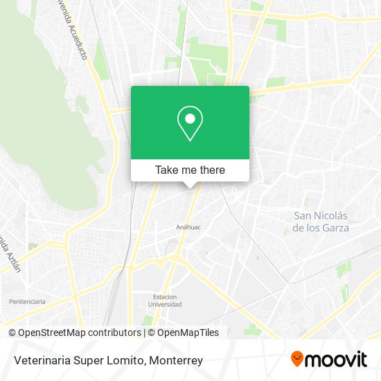 Mapa de Veterinaria Super Lomito