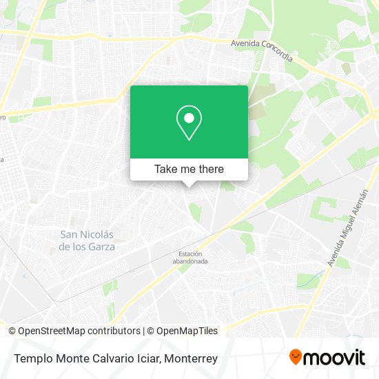 Templo Monte Calvario Iciar map