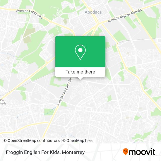 Froggin English For Kids map