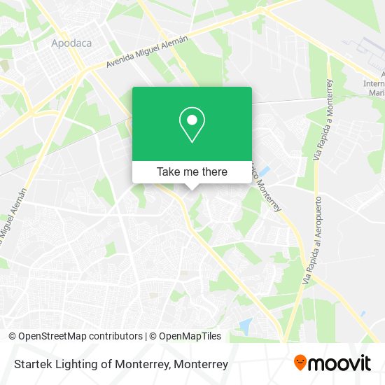 Startek Lighting of Monterrey map