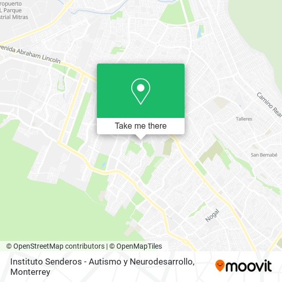 Mapa de Instituto Senderos - Autismo y Neurodesarrollo