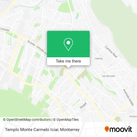 Mapa de Templo Monte Carmelo Iciar
