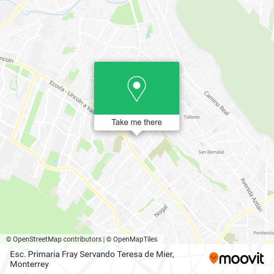 Esc. Primaria Fray Servando Teresa de Mier map