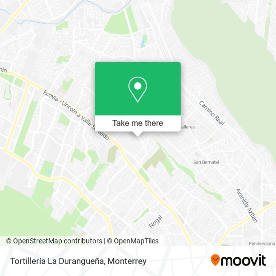 Mapa de Tortillería La Durangueña
