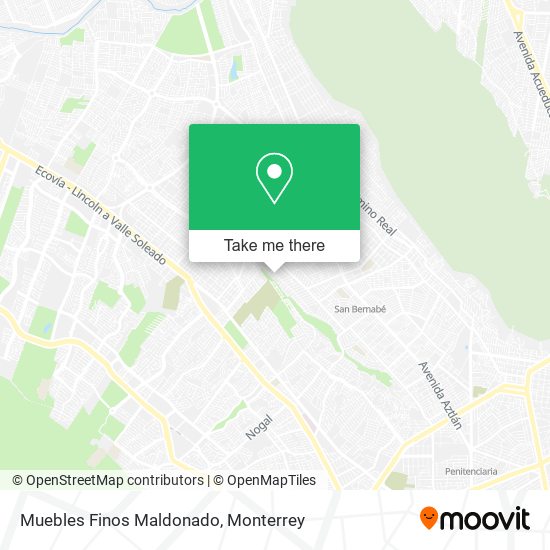 Muebles Finos Maldonado map