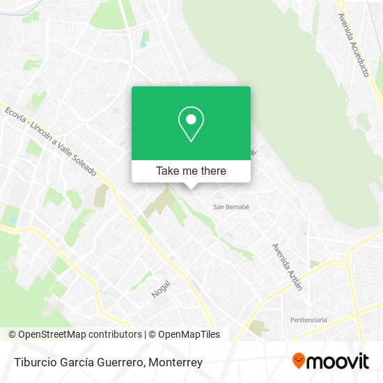 Mapa de Tiburcio García Guerrero