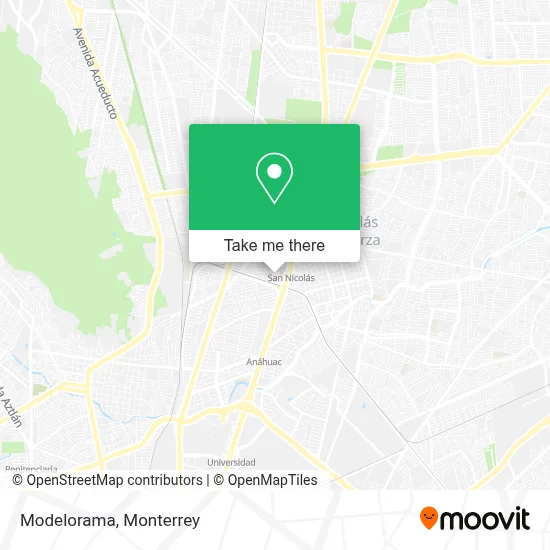 Modelorama map