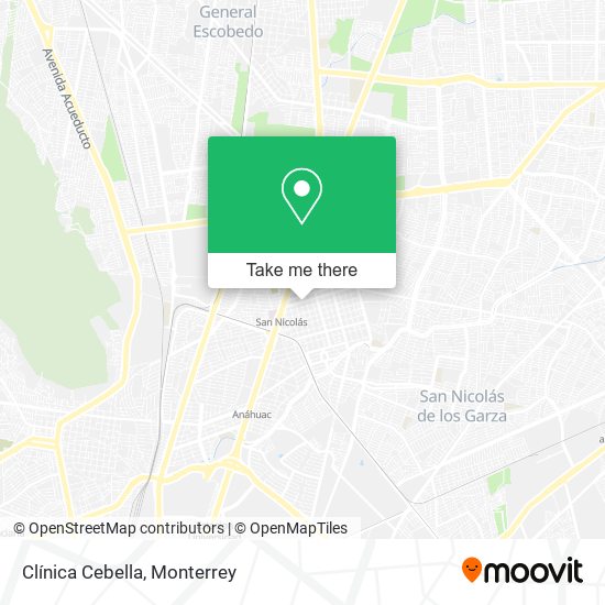 Clínica Cebella map