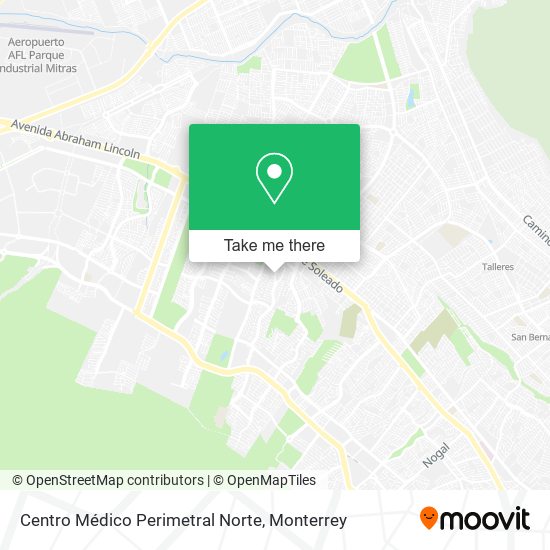 Centro Médico Perimetral Norte map