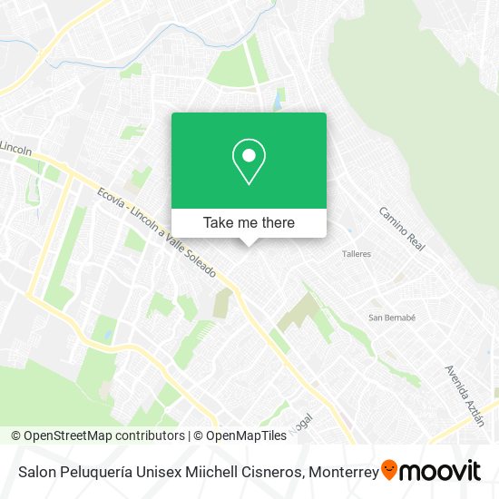 Salon Peluquería Unisex Miichell Cisneros map