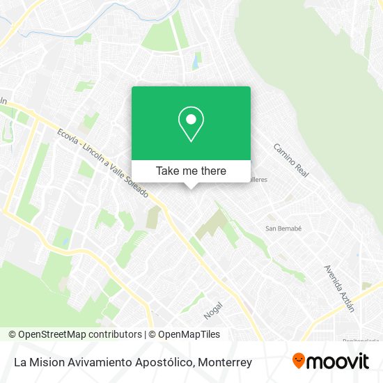 La Mision Avivamiento Apostólico map