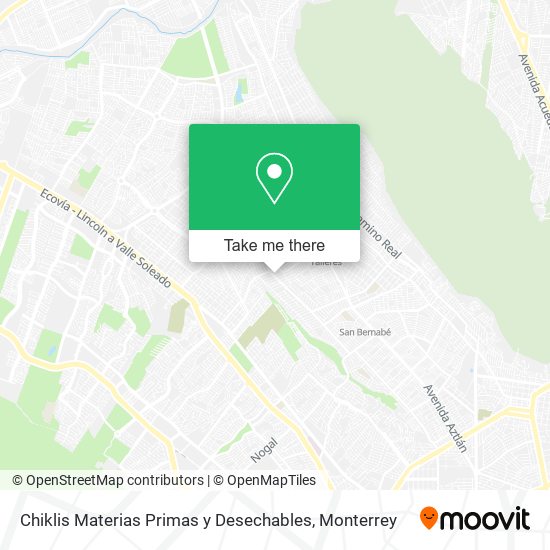 Chiklis Materias Primas y Desechables map