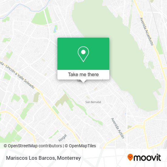 Mapa de Mariscos Los Barcos