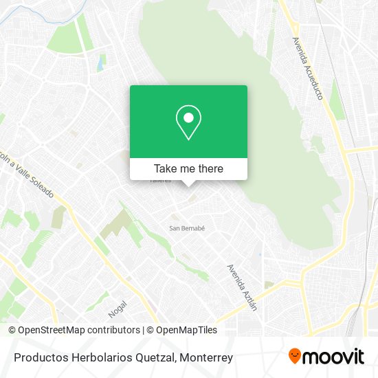 Mapa de Productos Herbolarios Quetzal