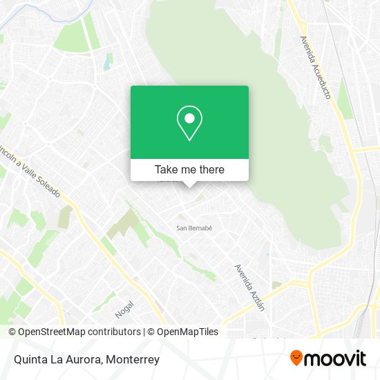 Quinta La Aurora map