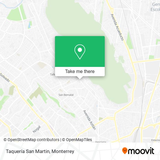 Taquería San Martin map
