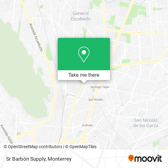 Sr Barbón Supply map