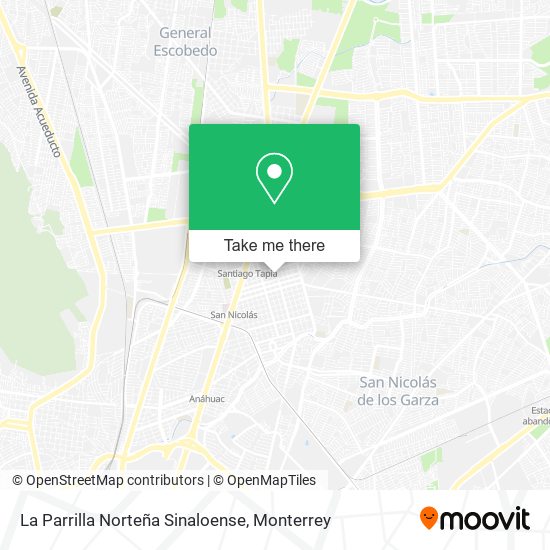 La Parrilla Norteña Sinaloense map