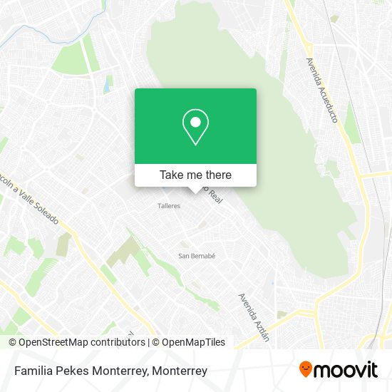 Familia Pekes Monterrey map