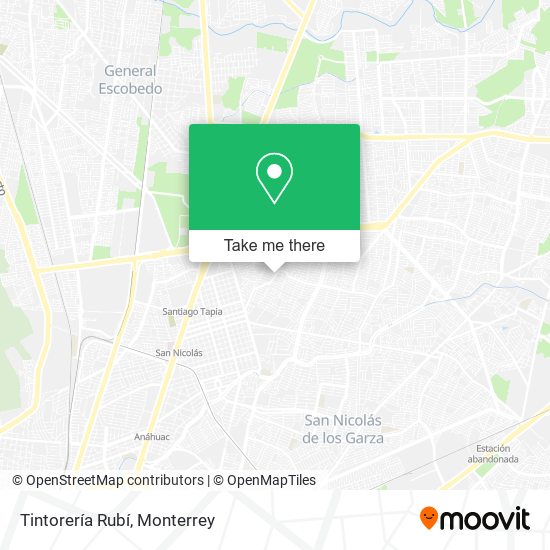 Tintorería Rubí map