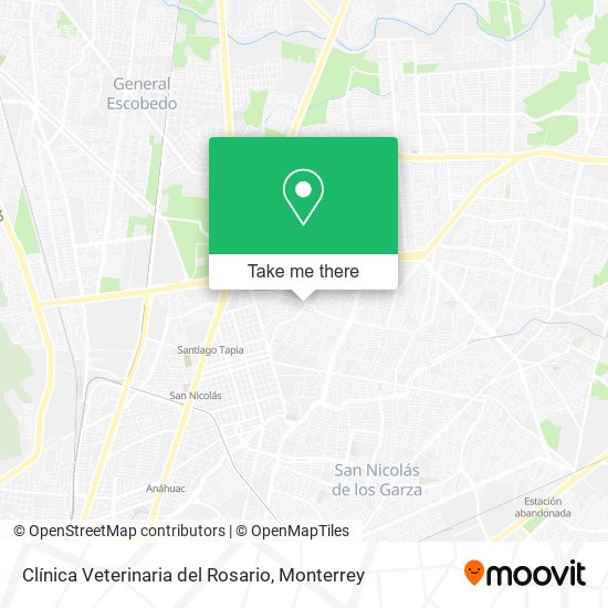 Mapa de Clínica Veterinaria del Rosario
