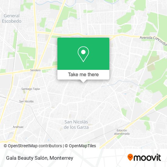 Gala Beauty Salón map