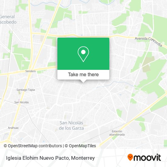 Iglesia Elohim Nuevo Pacto map