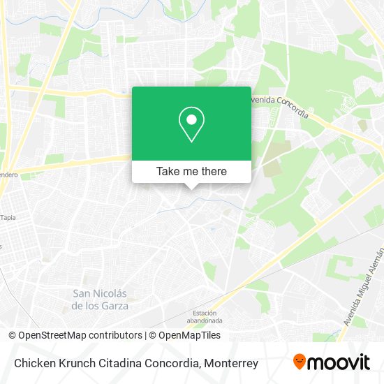 Mapa de Chicken Krunch Citadina Concordia
